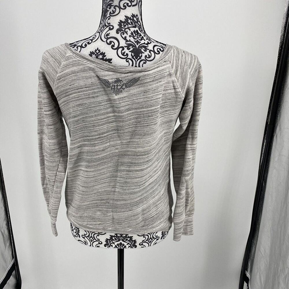 ATX Mafia Free To Be Rhinestone Eagle Wide Neck Sweatshirt. Size Medium - Picture 7 of 8